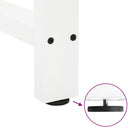 vidaXL 2 db fehér bárasztal láb 60 x (110-111) cm acél