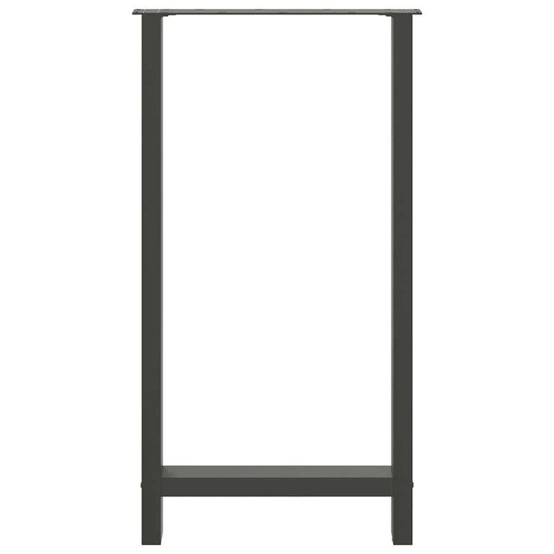 vidaXL 2 db antracitszürke acél bárasztalláb 60x(110-111) cm