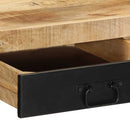 vidaXL tömör nyers mangófa íróasztal 100x50x75 cm