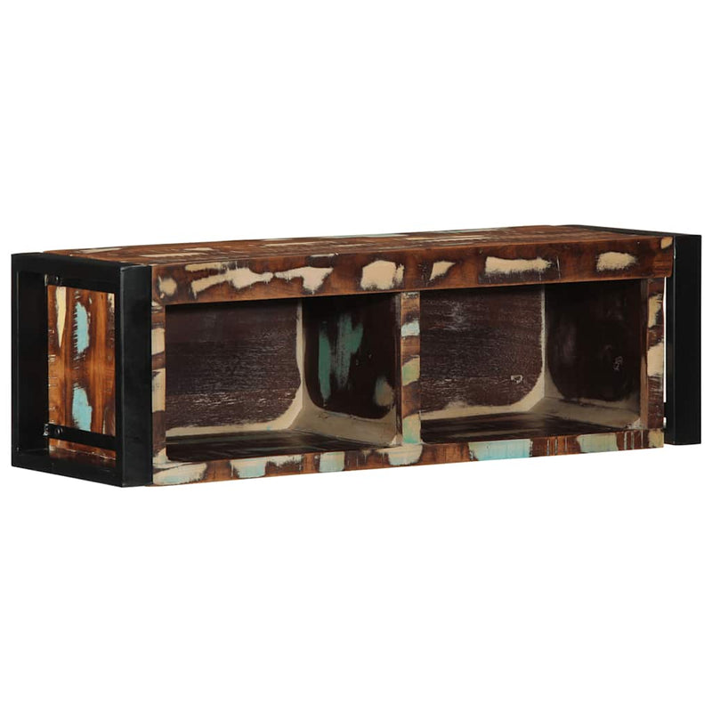 vidaXL többszínű tömör újrahasznosított fa TV-szekrény 80x30x25 cm