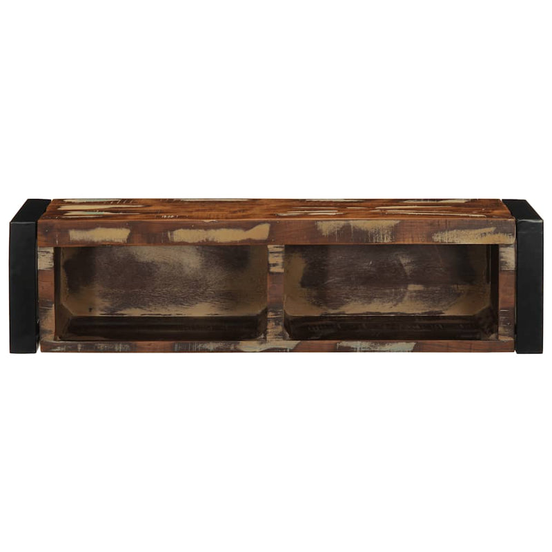 vidaXL többszínű tömör újrahasznosított fa TV-szekrény 80x30x25 cm