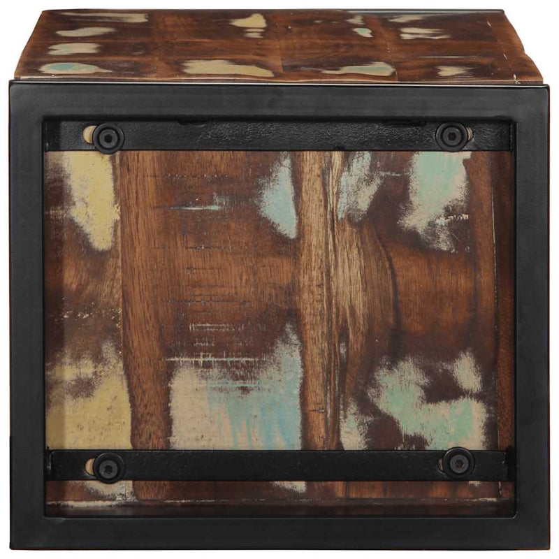 vidaXL többszínű tömör újrahasznosított fa TV-szekrény 80x30x25 cm