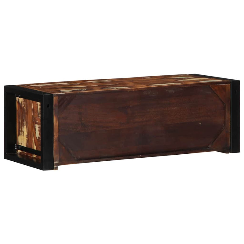vidaXL többszínű tömör újrahasznosított fa TV-szekrény 80x30x25 cm