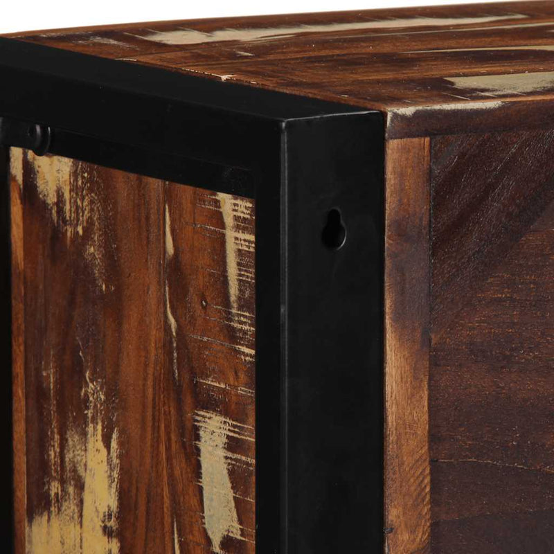 vidaXL többszínű tömör újrahasznosított fa TV-szekrény 80x30x25 cm