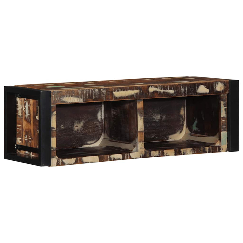vidaXL többszínű tömör újrahasznosított fa TV-szekrény 80x30x25 cm