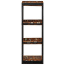 vidaXL fali polc többszínű 35x35x100 cm tömörfa, újrahasznosított fa