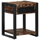 vidaXL Oldalasztal többszínű 40x40x50 cm tömörfa, újrahasznosított fa