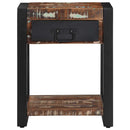 vidaXL Oldalasztal többszínű 40x40x50 cm tömörfa, újrahasznosított fa