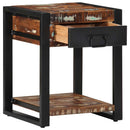 vidaXL Oldalasztal többszínű 40x40x50 cm tömörfa, újrahasznosított fa