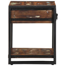 vidaXL Oldalasztal többszínű 40x40x50 cm tömörfa, újrahasznosított fa