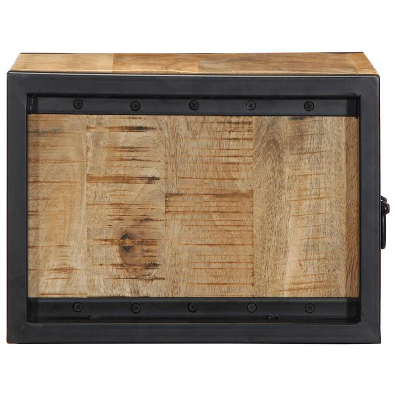 vidaXL Éjjeli szekrény 40x35x25 cm tömör durva fa mangó
