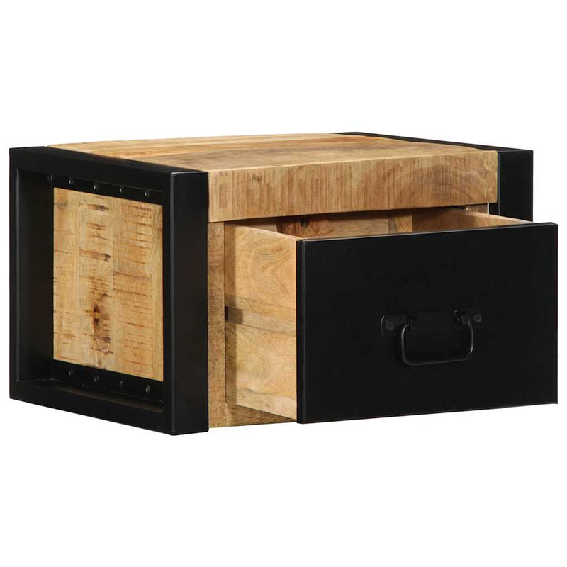 vidaXL Éjjeli szekrény 40x35x25 cm tömör durva fa mangó