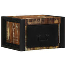 vidaXL többszínű tömör újrahasznosított fa éjjeliszekrény 40x35x25 cm