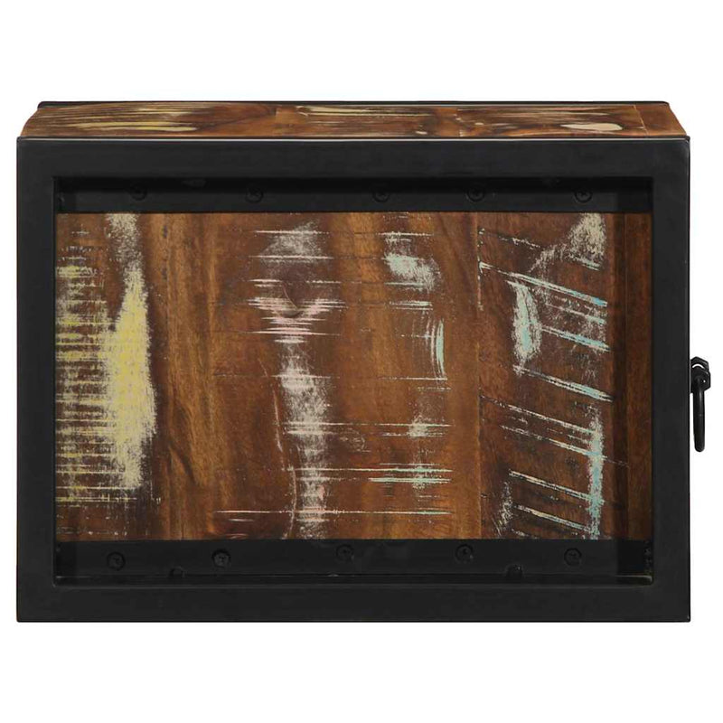 vidaXL többszínű tömör újrahasznosított fa éjjeliszekrény 40x35x25 cm