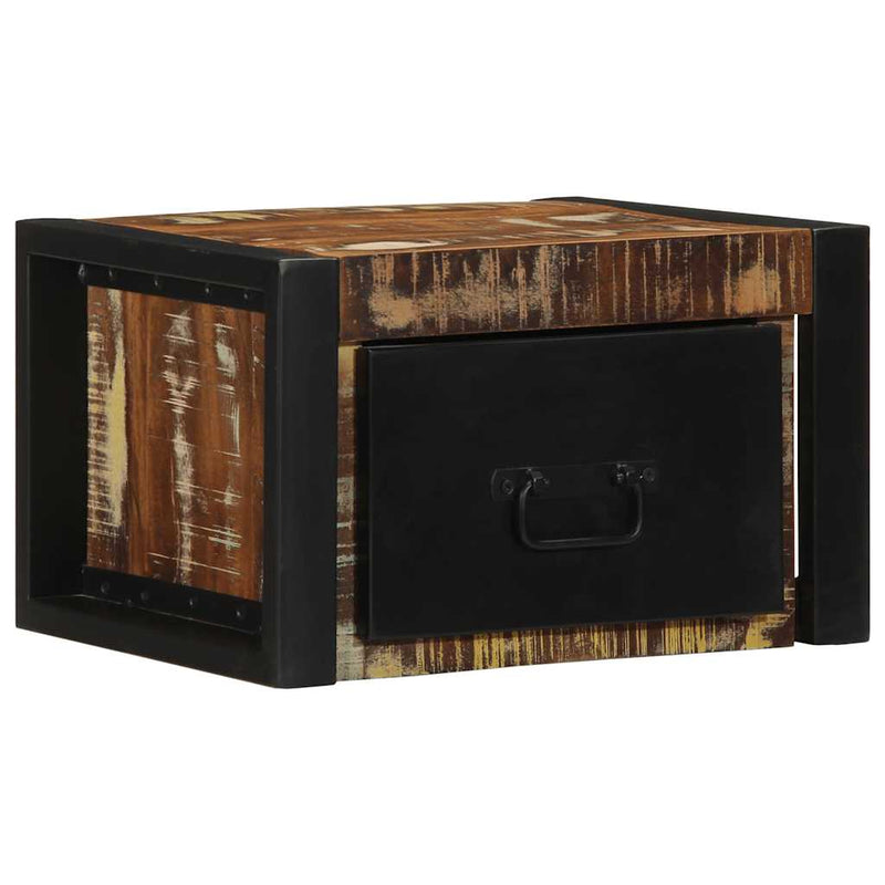 vidaXL 2 db tömör újrahasznosított fa éjjeliszekrények 40x35x25 cm