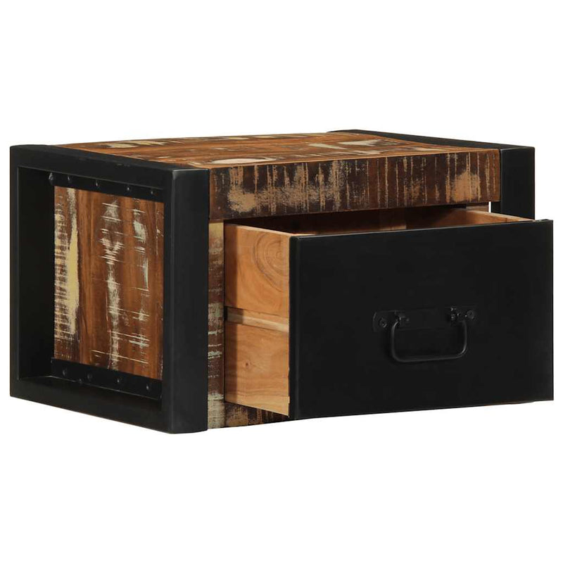 vidaXL 2 db tömör újrahasznosított fa éjjeliszekrények 40x35x25 cm