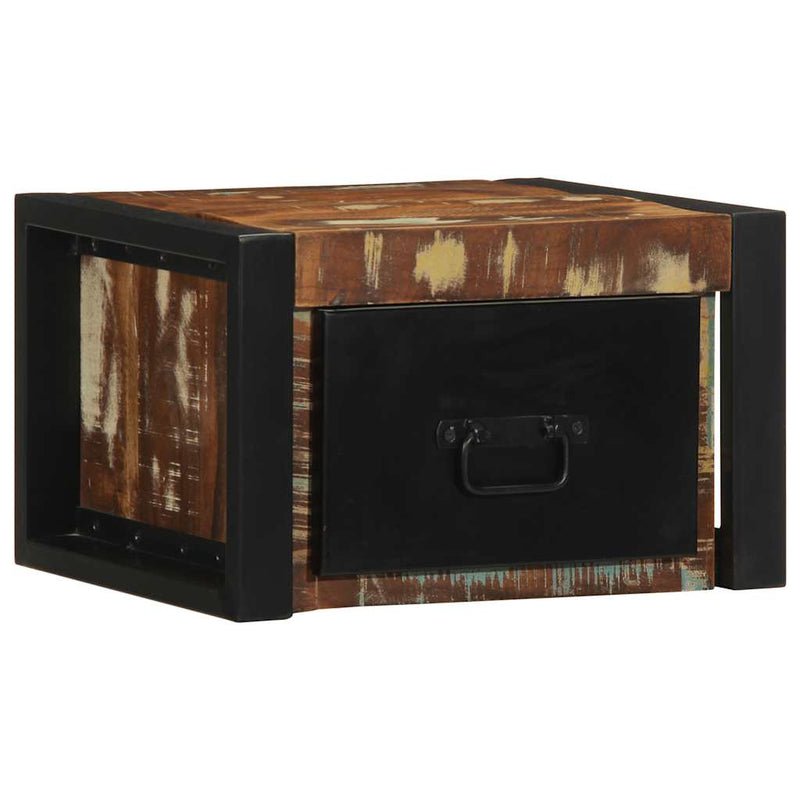 vidaXL 2 db tömör újrahasznosított fa éjjeliszekrények 40x35x25 cm