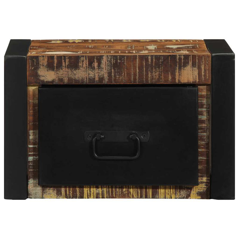 vidaXL 2 db tömör újrahasznosított fa éjjeliszekrények 40x35x25 cm