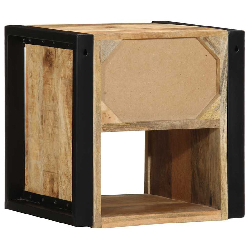 vidaXL 2 db tömör nyers mangófa éjjeliszekrények 40x35x40 cm