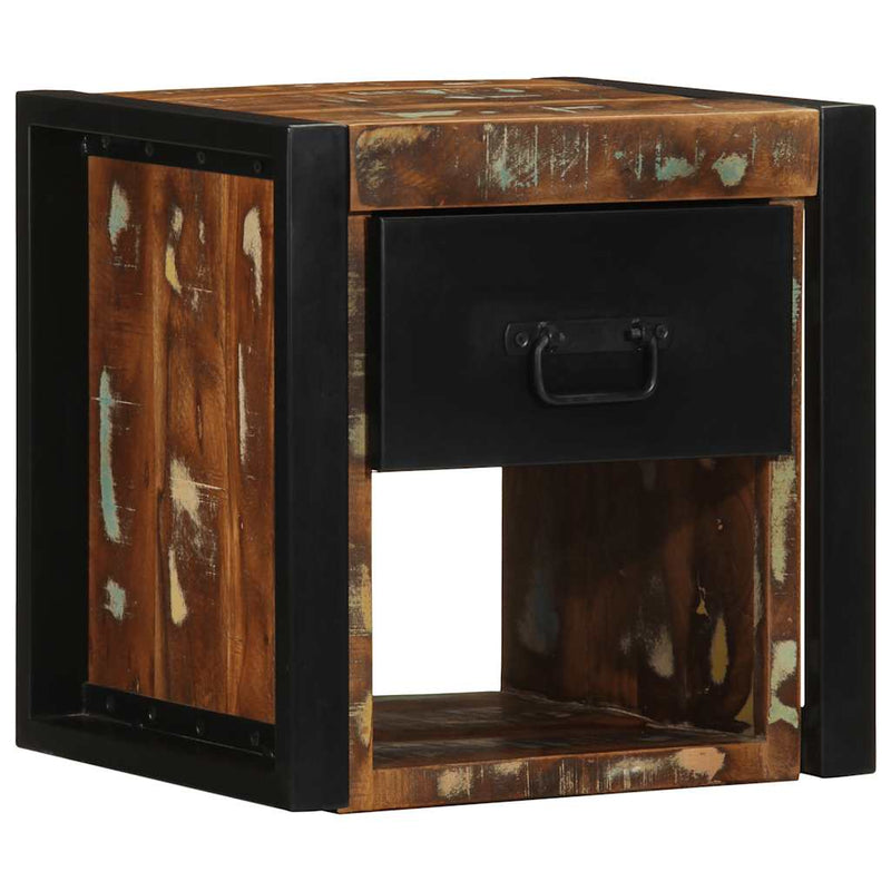 vidaXL 2 db tömör újrahasznosított fa éjjeliszekrények 40x35x40 cm