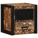 vidaXL többszínű tömör újrahasznosított fa éjjeliszekrény 40x35x40 cm