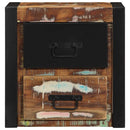 vidaXL többszínű tömör újrahasznosított fa éjjeliszekrény 40x35x40 cm