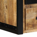 vidaXL 2 db tömör nyers mangófa éjjeliszekrények 40x35x40 cm