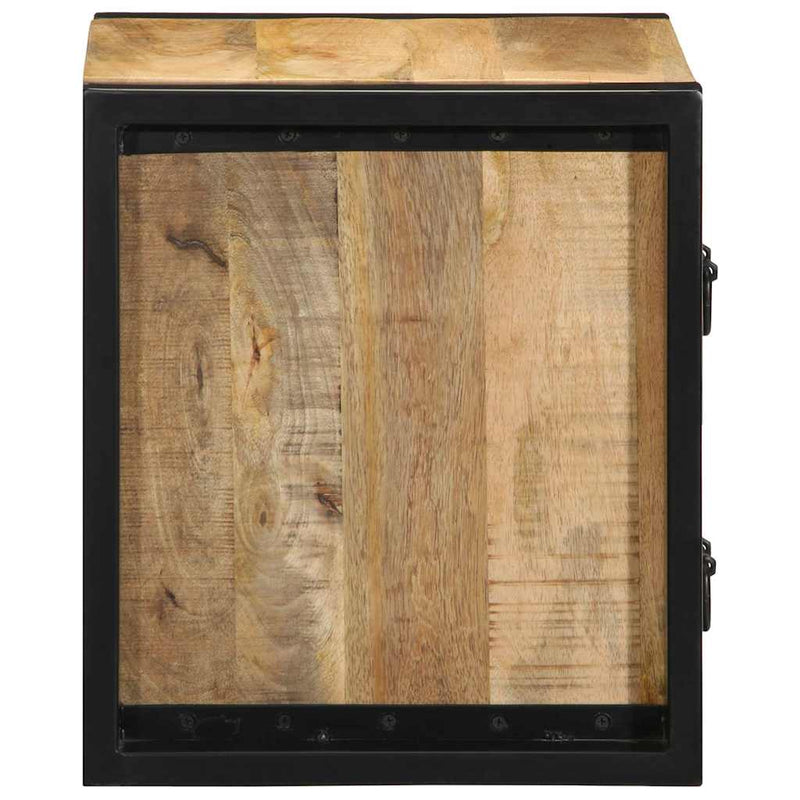 vidaXL 2 db tömör nyers mangófa éjjeliszekrények 40x35x40 cm