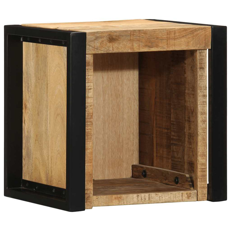 vidaXL 2 db tömör nyers mangófa éjjeliszekrények 40x35x40 cm