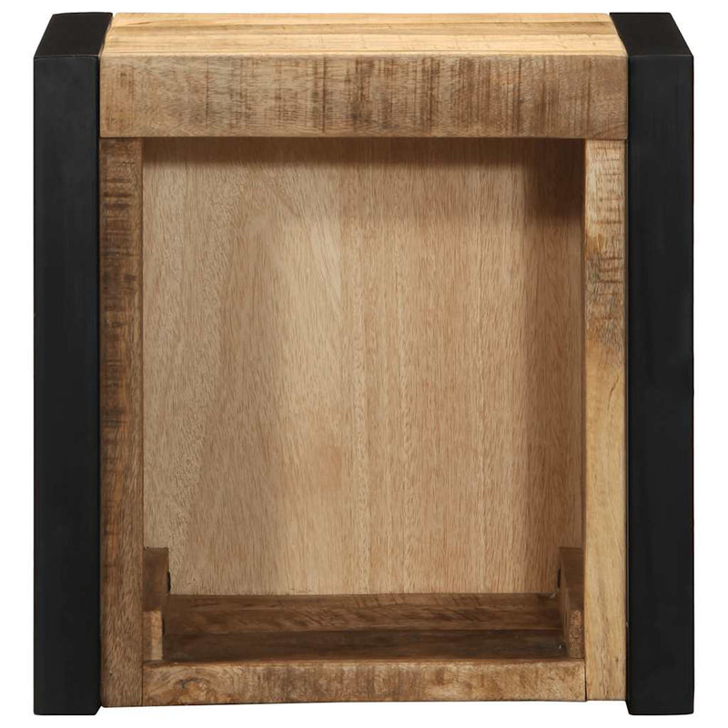 vidaXL 2 db tömör nyers mangófa éjjeliszekrények 40x35x40 cm