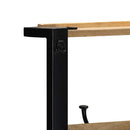 vidaXL tömör nyers mangófa ruhatartó állvány 80x40x190 cm