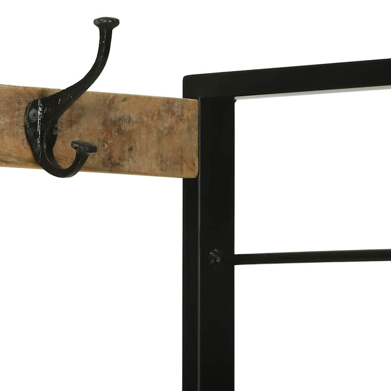 vidaXL Ruhatartó fiókkal Barna 110 x 40 x 185 cm Tömör mangófa