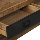 vidaXL Ruhatartó fiókkal Barna 110 x 40 x 185 cm Tömör mangófa