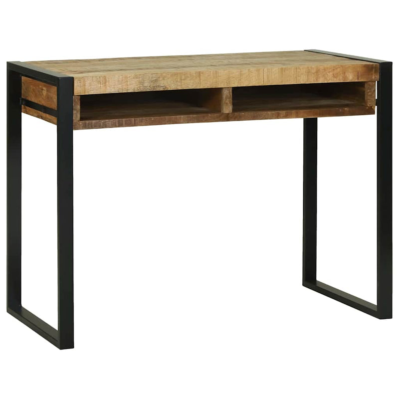 vidaXL Öltöztetőasztal polcokkal Barna 100 x 50 x 75 cm Tömör mangófa