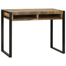 vidaXL Öltöztetőasztal polcokkal Barna 100 x 50 x 75 cm Tömör mangófa