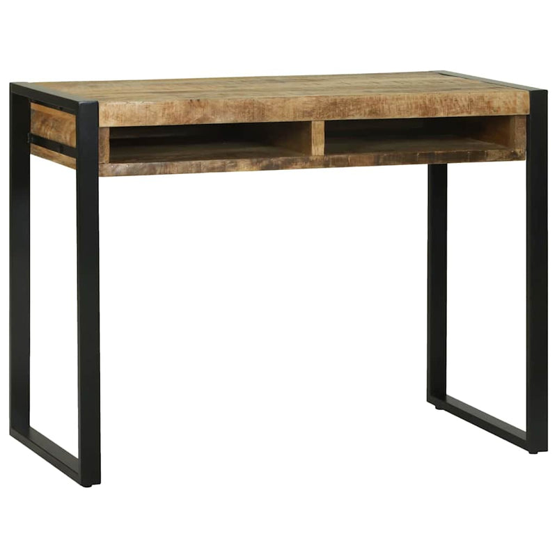 vidaXL Öltöztetőasztal polcokkal Barna 100 x 50 x 75 cm Tömör mangófa