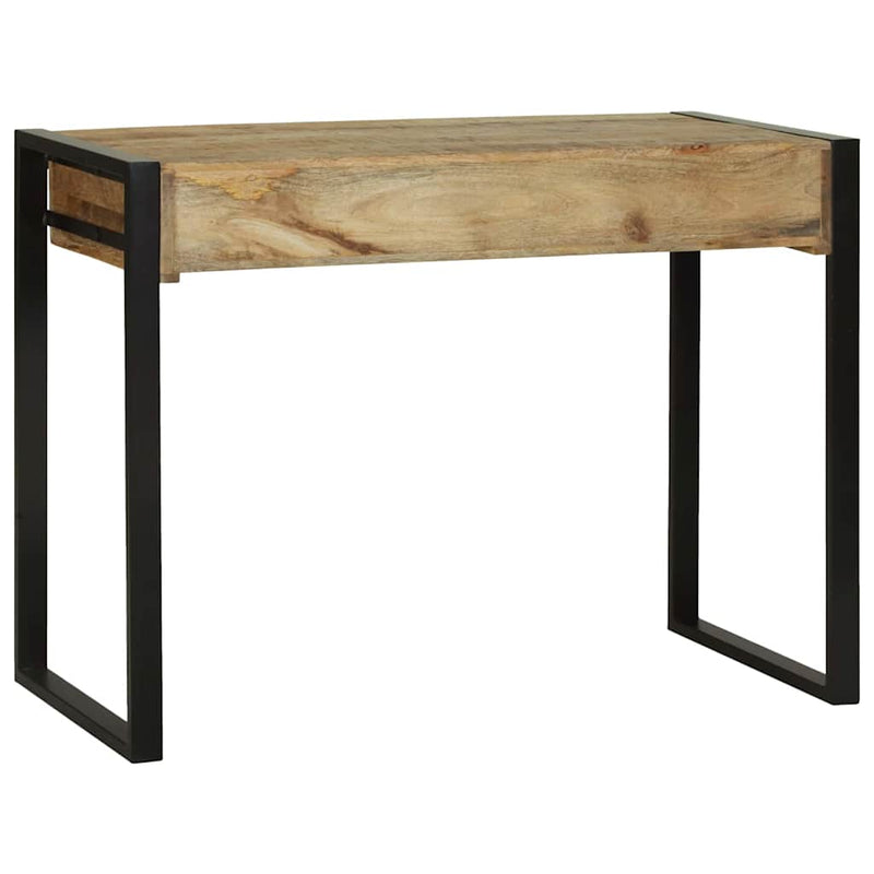 vidaXL Öltöztetőasztal polcokkal Barna 100 x 50 x 75 cm Tömör mangófa