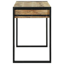 vidaXL Öltöztetőasztal polcokkal Barna 100 x 50 x 75 cm Tömör mangófa