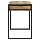vidaXL Öltözködőasztal polcokkal Barna 100 x 50 x 75 cm Tömör mangófa