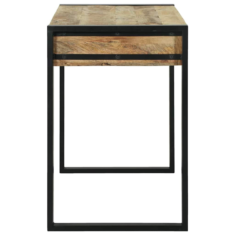 vidaXL Öltöztetőasztal polcokkal Barna 100 x 50 x 75 cm Tömör mangófa