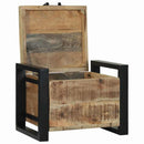 vidaXL Tárolódobozok tárolóval Barna 40 x 30 x 30 cm Tömör mangófa