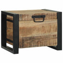 vidaXL Tárolódobozok tárolóval Barna 40 x 30 x 30 cm Tömör mangófa