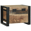 vidaXL Tárolódobozok tárolóval Barna 40 x 30 x 30 cm Tömör mangófa
