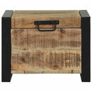 vidaXL Tárolódobozok tárolóval Barna 40 x 30 x 30 cm Tömör mangófa