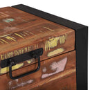 vidaXL Tárolódobozok Barna 40 x 30 x 30 cm Tömör újrahasznosított fa