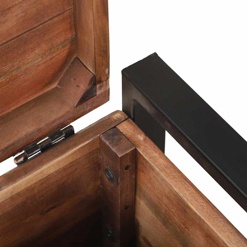 vidaXL Tárolódobozok Barna 40 x 30 x 30 cm Tömör újrahasznosított fa