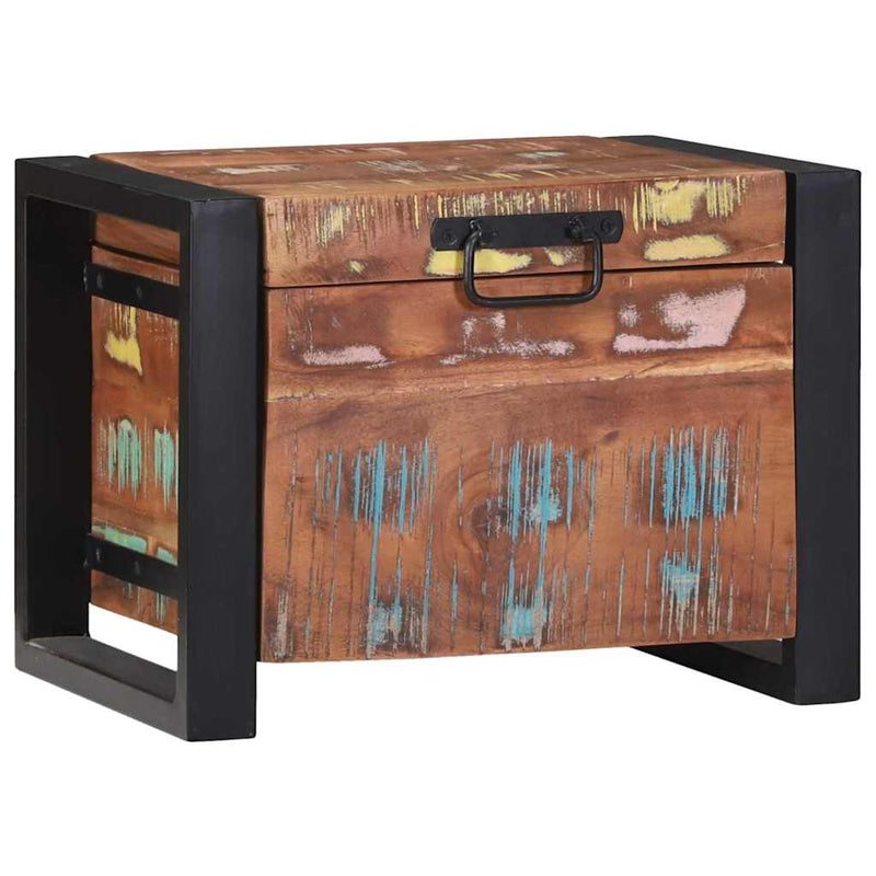 vidaXL Tárolódobozok Barna 40 x 30 x 30 cm Tömör újrahasznosított fa
