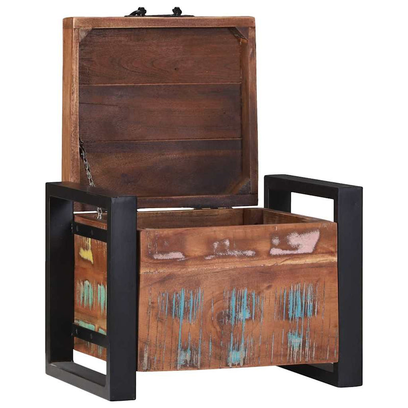 vidaXL Tárolódobozok Barna 40 x 30 x 30 cm Tömör újrahasznosított fa