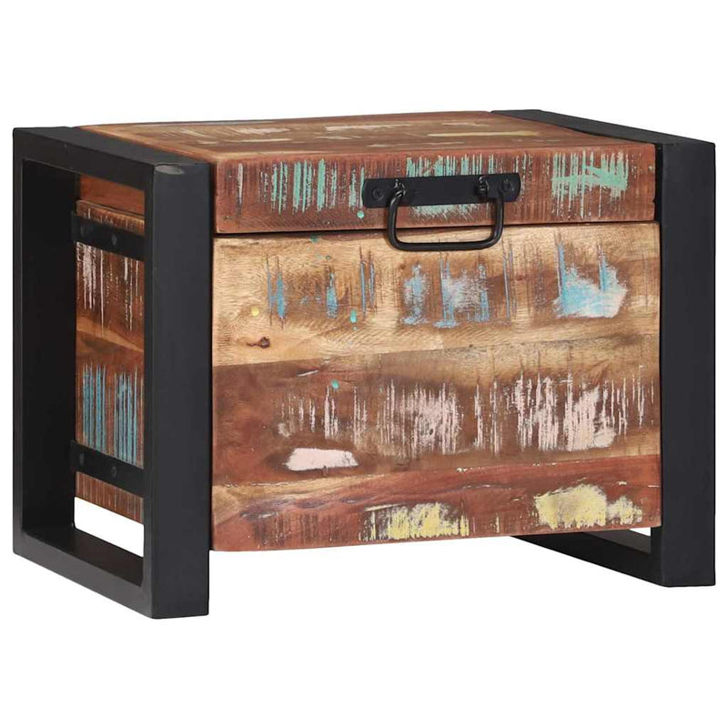 vidaXL Tárolódobozok Barna 40 x 30 x 30 cm Tömör újrahasznosított fa