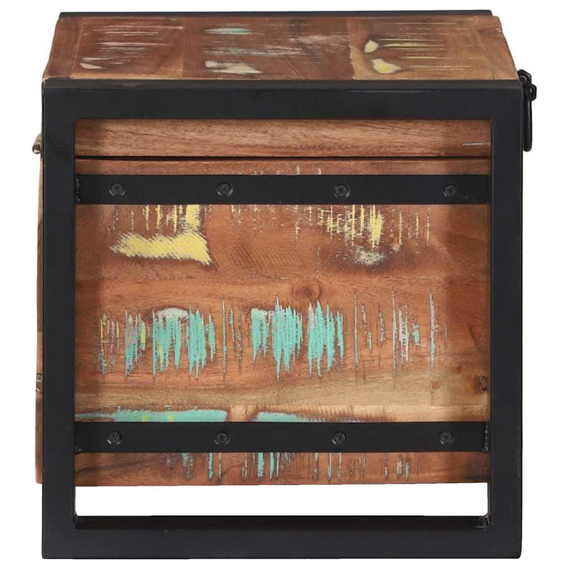 vidaXL Tárolódobozok Barna 40 x 30 x 30 cm Tömör újrahasznosított fa